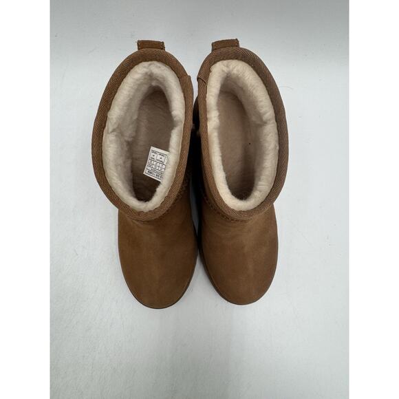 UGG CLASSIC FEMME MINI Women's NEW Boot Brown US Size 6 Medium (1104609) - Picture 6 of 11